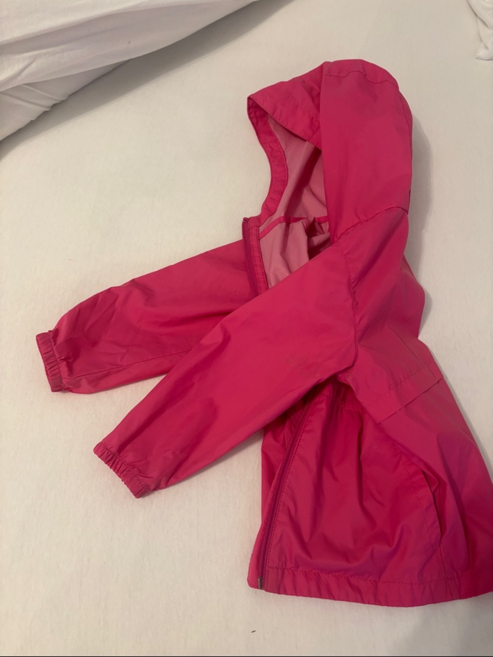 Columbia Kids Hot Pink Hooded Raincoat - Picture 4 of 4